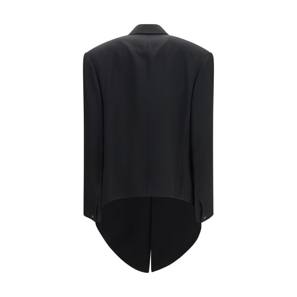 Calvin Klein Black Viscose Full-Length Jacket