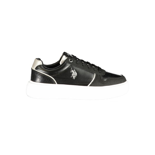 U.S. POLO ASSN. Black Polyurethane Women's Sneaker