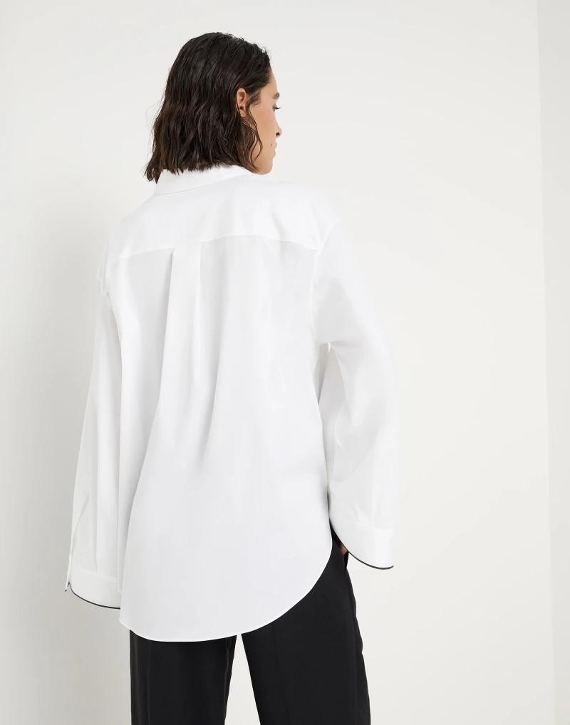 Brunello Cucinelli White Cotton Shirt