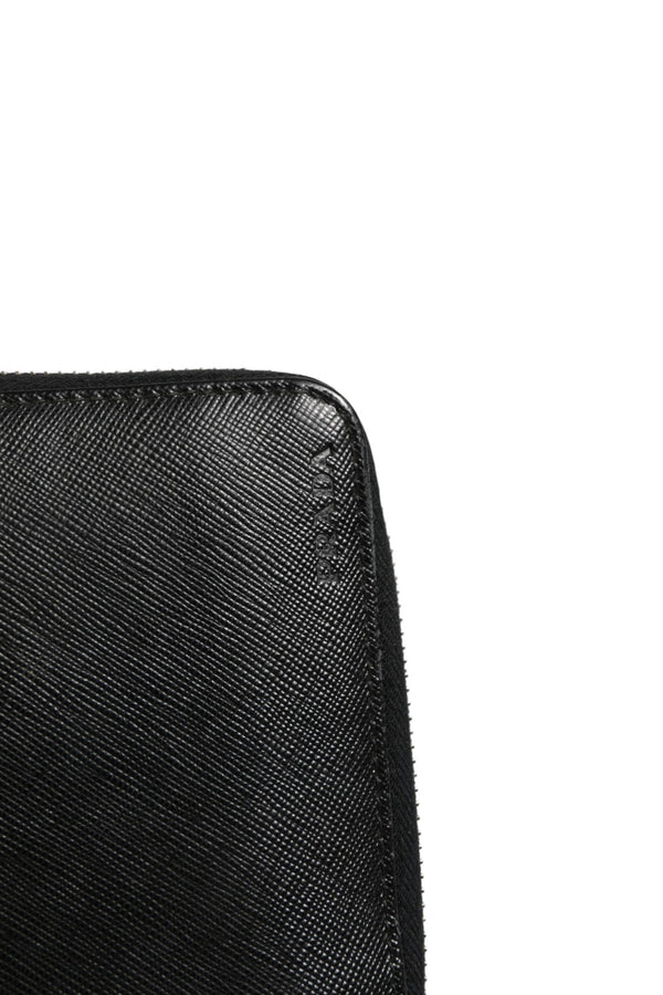 Prada Baltico Saffiano Leather Zip Travel Wallet