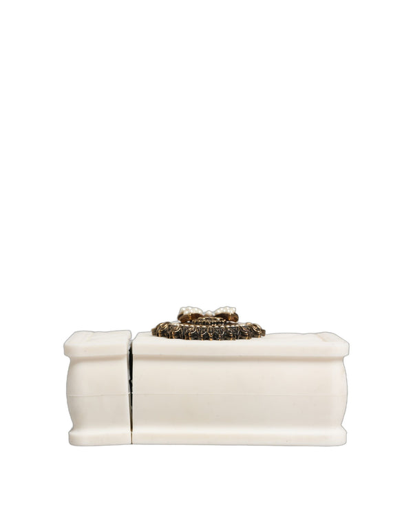 Dolce & Gabbana Case White Silicone Devotion Heart Cover Hand Bag Airpod
