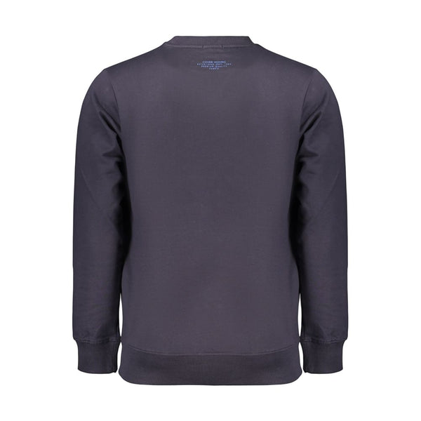 Coveri Moving Blue Cotton Men's Sweatshirt