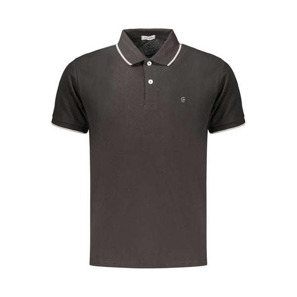 Coveri Moving Black Cotton Men's Polo