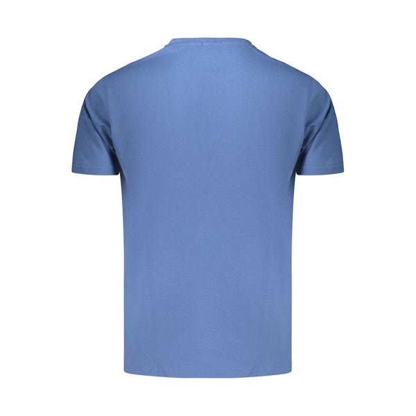 Coveri Moving Blue Cotton Men's T-Shirt