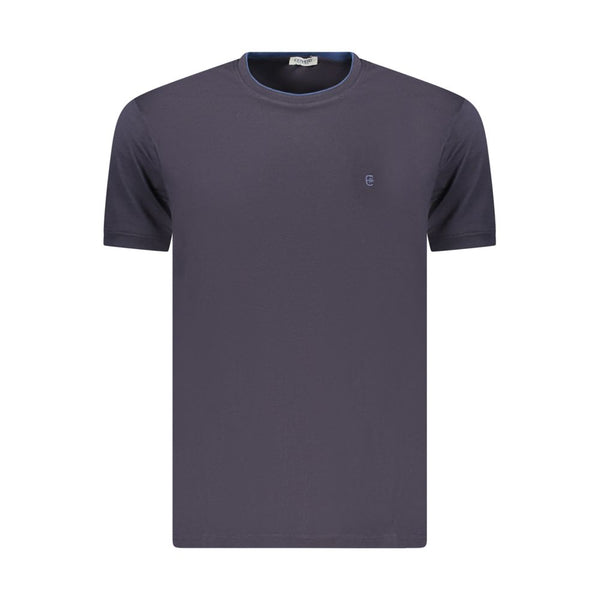 Coveri Moving Blue Cotton Men's T-Shirt