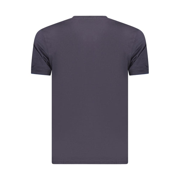 Coveri Moving Blue Cotton Men's T-Shirt