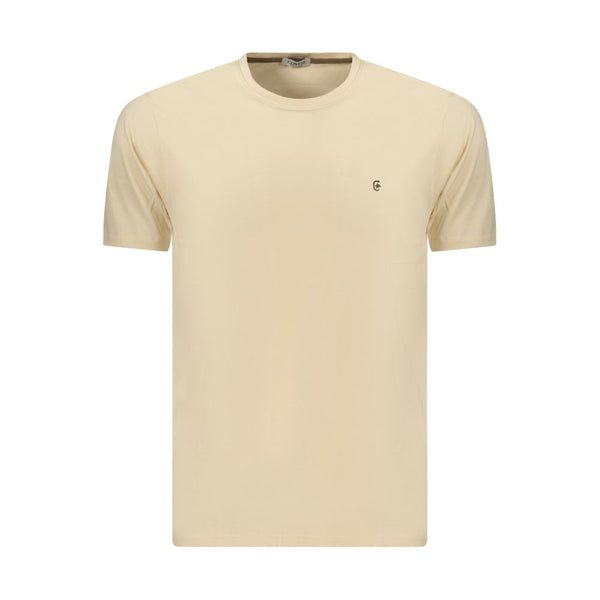Coveri Moving Beige Cotton Men's T-Shirt