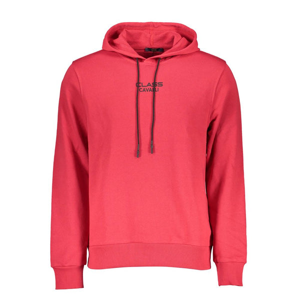 Cavalli Class Rosso Cotton Mens Sweatshirt