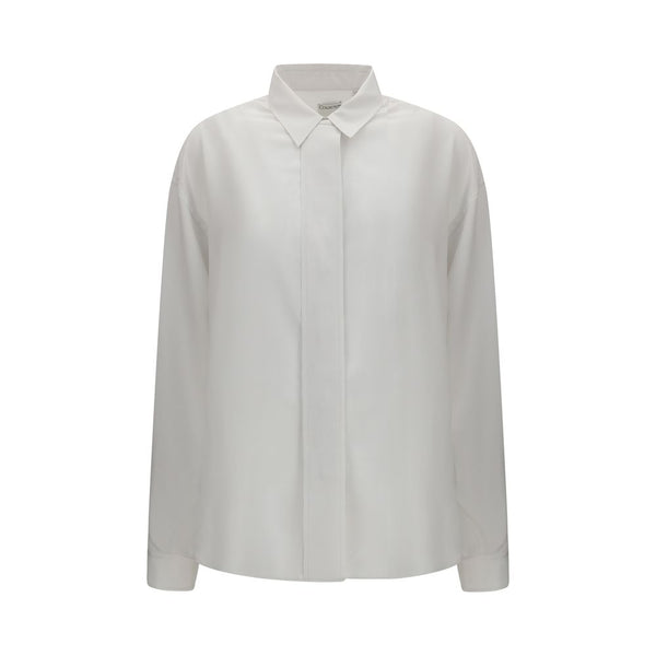Calvin Klein White Silk Dress Shirt