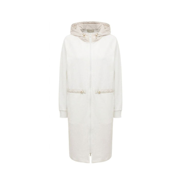 Herno White Cotton Coat