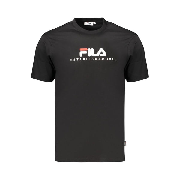 Fila Black Cotton Men's T-Shirt