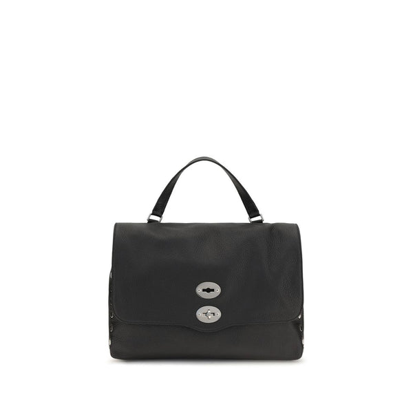 Zanellato Black Calf Leather Bos Taurus Handbag
