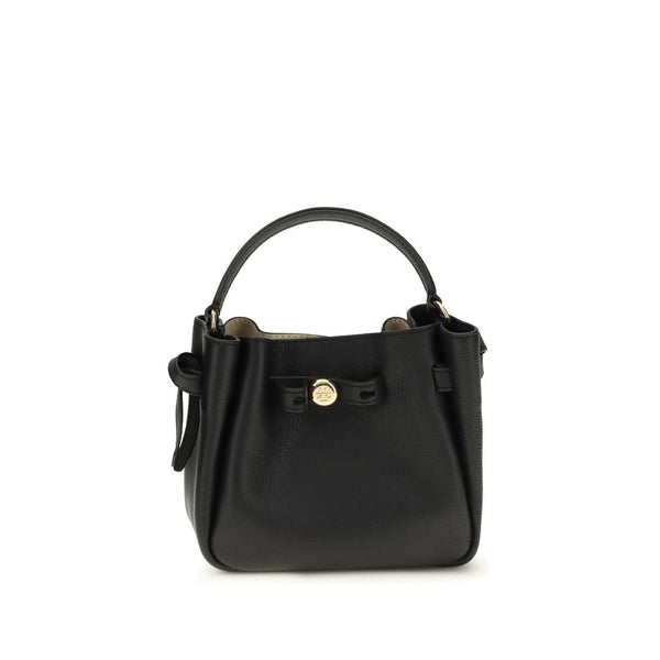 Tory Burch Black Calf Leather Bos Taurus Backet Bag