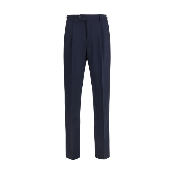PT Torino Blue Wool Oves Aries Casual Pants