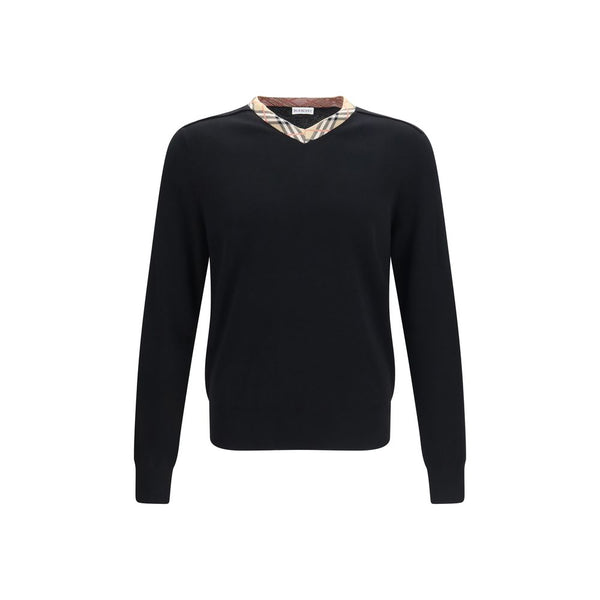 Burberry Black Wool Oves Aries Sweatshirt