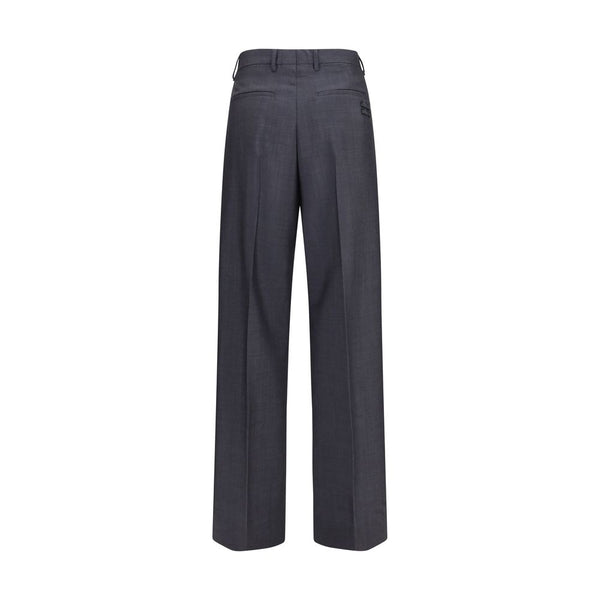 Miu Miu Gray Wool Oves Aries Dress Pants
