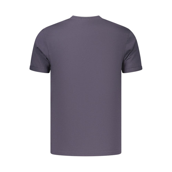 Coveri Moving Blue Cotton Men's T-Shirt