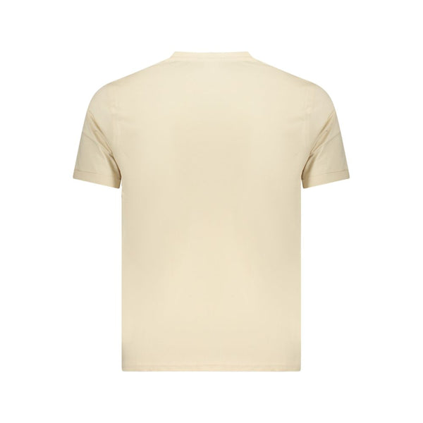 Coveri Moving Beige Cotton Mens T-Shirt