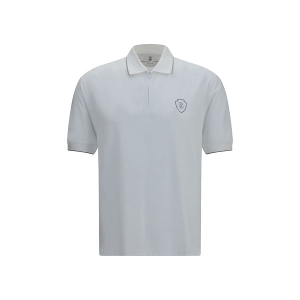 Brunello Cucinelli White Polyamide Polo Shirt