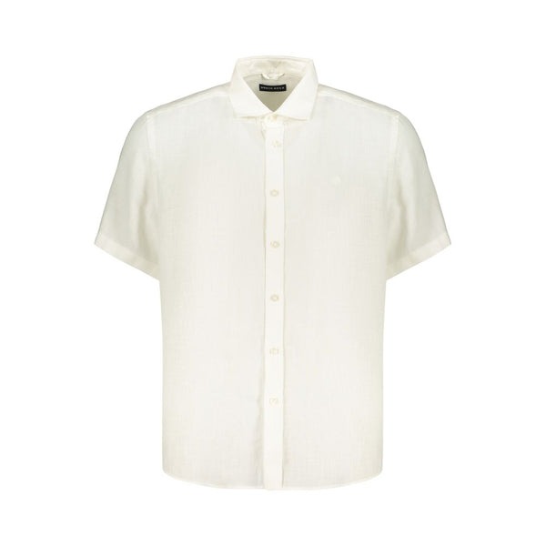 North Sails White Linen Men's Shirt