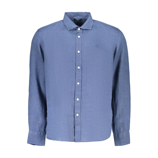 North Sails Blue Linen Men's Shirt