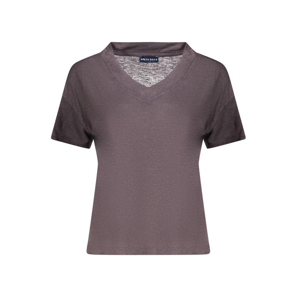 North Sails Gray Viscose Women T-Shirt