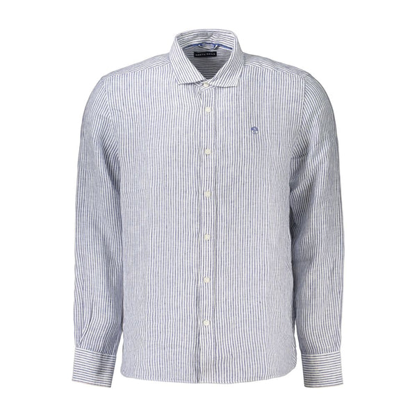 North Sails Blue Linen Men's Shirt