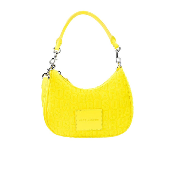 Marc Jacobs Monogram Terry Fabric Golden Kiwi Hobo Shoulder Bag Purse