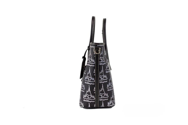 Dooney & Bourke Black Walt Disney World 50th Anniversary Leather Tote Bag