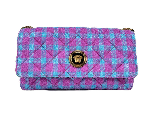 Versace Wool Lurex Medium Shoulder Crossbody Bag