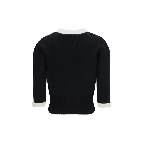 Valentino Garavani Black Cotton Cardigan