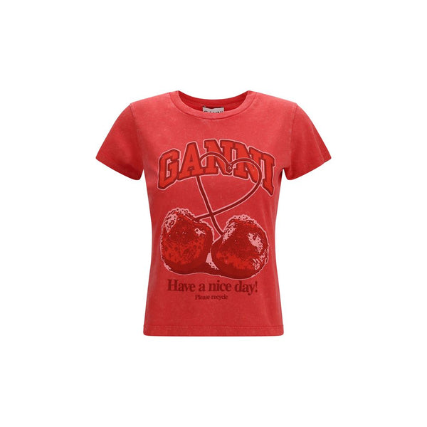 Ganni Multicolor Cotton T-Shirt