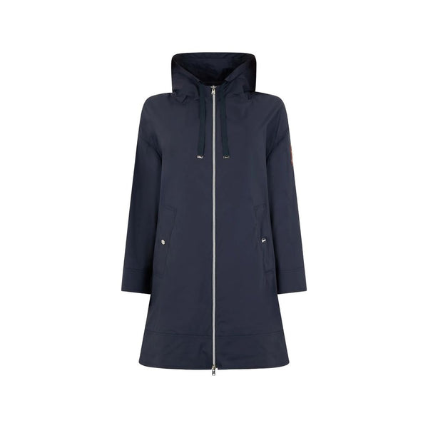 Herno Blue Elastane Coat
