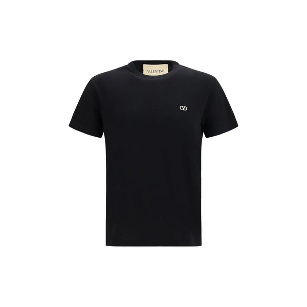 Valentino Garavani Black Cotton T-Shirt