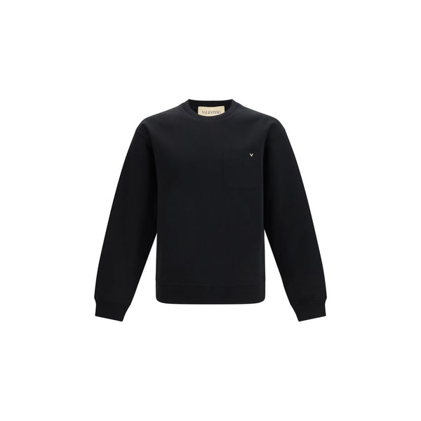 Valentino Garavani Black Cotton Sweatshirt