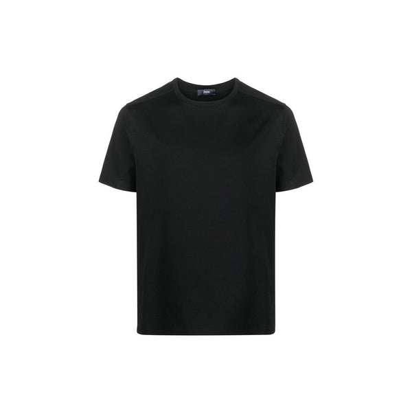Herno Black Cotton T-Shirt