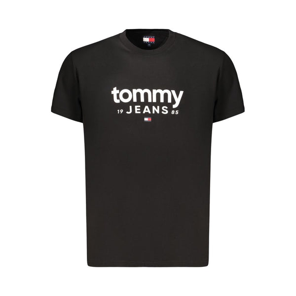 Tommy Hilfiger Black Cotton Mens T-Shirt