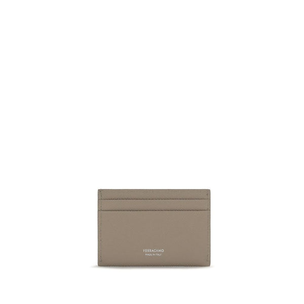 Ferragamo Beige Calf Leather Bos Taurus Wallet