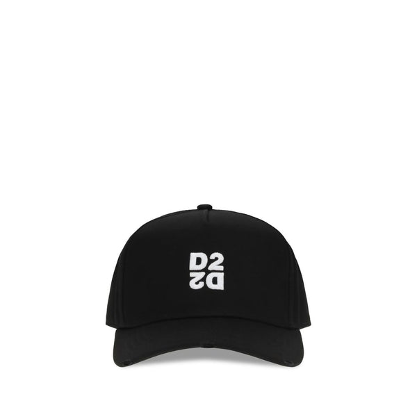 Dsquared² Black Cotton Cap (Baseball Hat)