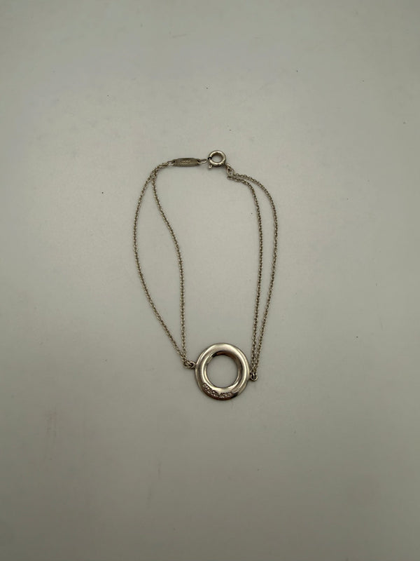 Tiffany & Co. TIFFANY & CO. Silver Bracelet with Double Chain