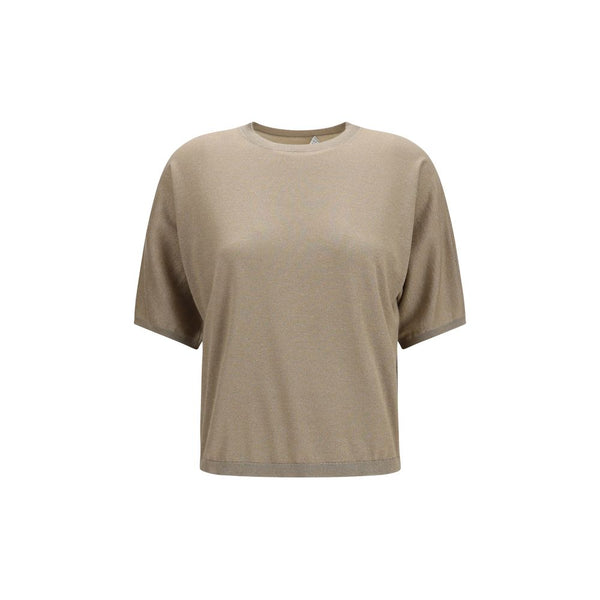 Brunello Cucinelli Beige Cashmere T-Shirt