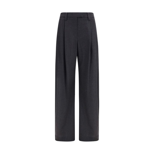 Brunello Cucinelli Gray Wool Oves Aries Dress Pants