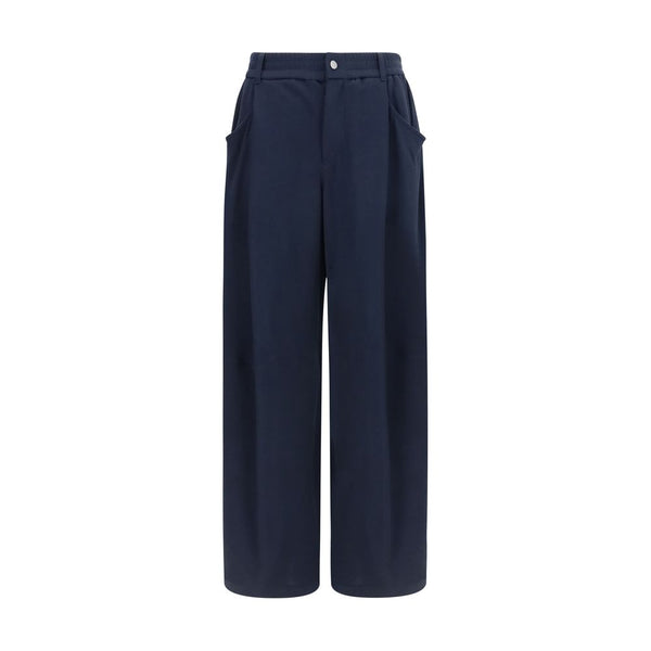 Brunello Cucinelli Blue Cotton Casual Pants