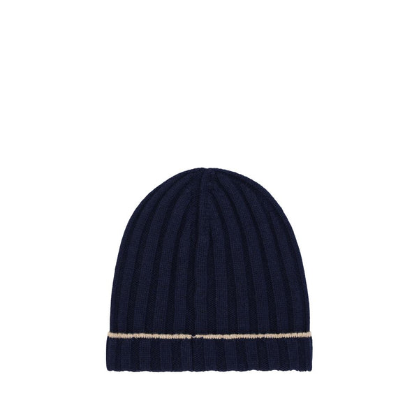 Brunello Cucinelli Blue Cashmere Beanie