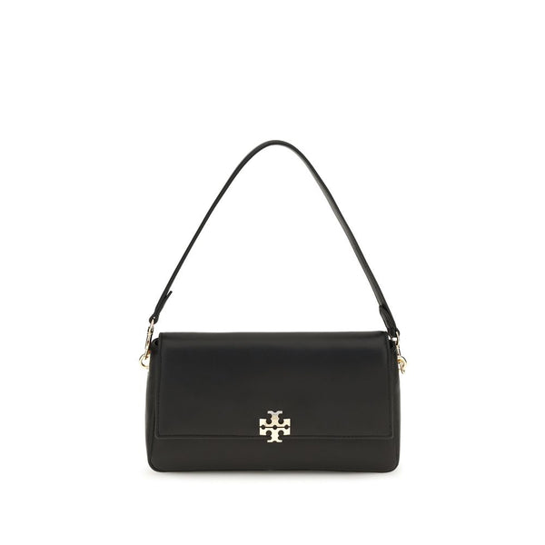 Tory Burch Black Calf Leather Bos Taurus Shoulder Bag