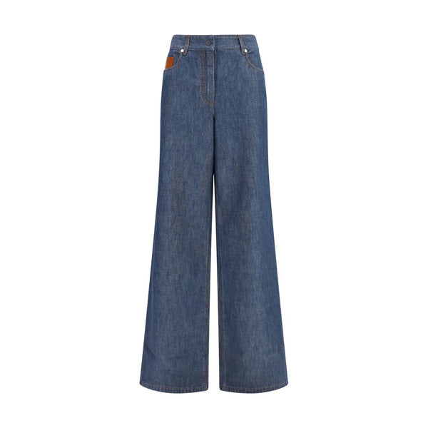 Fendi Blue Cotton Jeans Denim