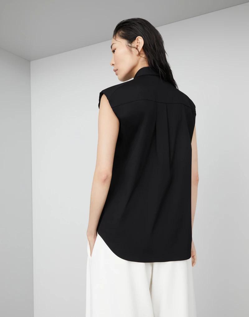 Brunello Cucinelli Black Cotton Shirt