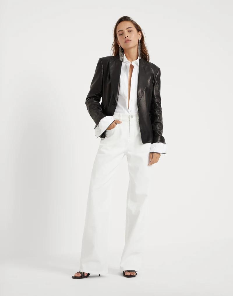 Brunello Cucinelli Natural Cotton Casual Pants