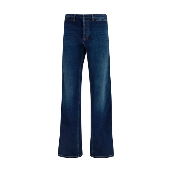 Gucci Blue Cotton Flared Jeans