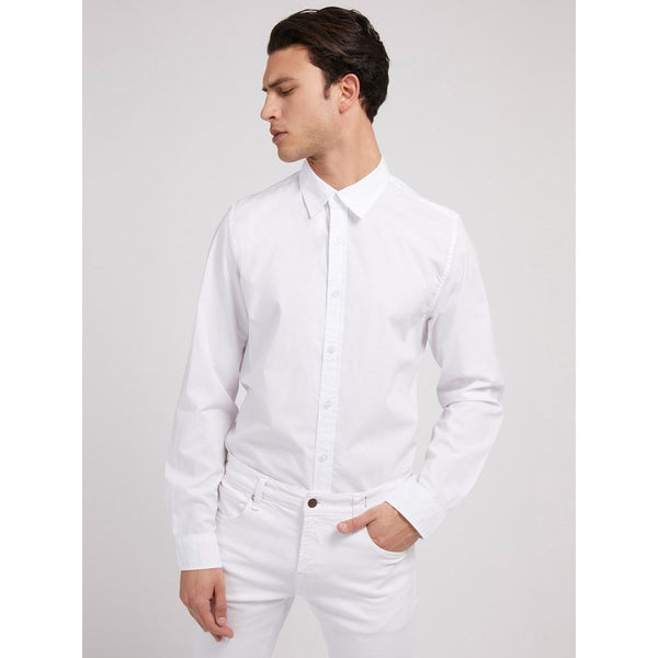 Guess Jeans White Cotton Dress Shirt